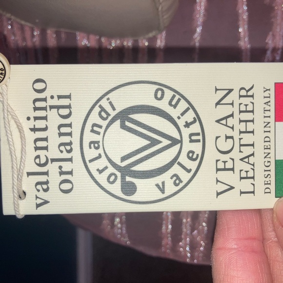 Valentino Vegan Leather Tan Quilted Crossbody Bag - Picture 5 of 5